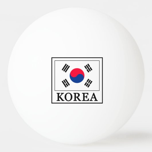 Korea Pingpongbal (Voorkant)