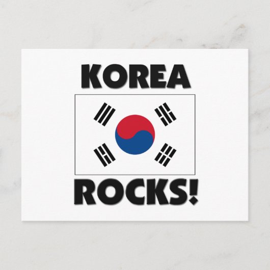 Korea Rocks Briefkaart (Voorkant)