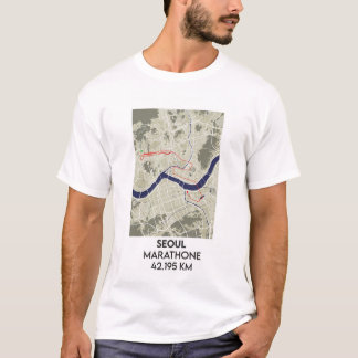 Korea Seoel marathon reizen T-shirt