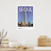 Korea Travel poster met lotertoren op Jamsil (Keuken)