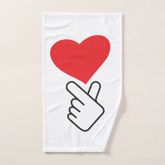 Korea v vinger, wave of Koreaanse hand. k-pop Handdoek (Handdoek)
