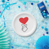 Korea v vinger, wave of Koreaanse hand. k-pop Papieren Bordje (Feest)