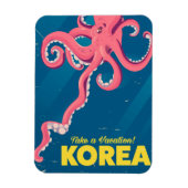 Korea Vacation poster Magneet (Verticaal)