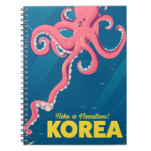 Korea vakantieposter notitieboek (Voorkant)