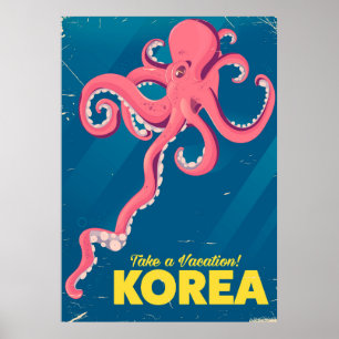 Korea Vakantieposter Poster
