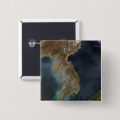 Korea Vierkante Button 5,1 Cm (Voorkant /achterkant)