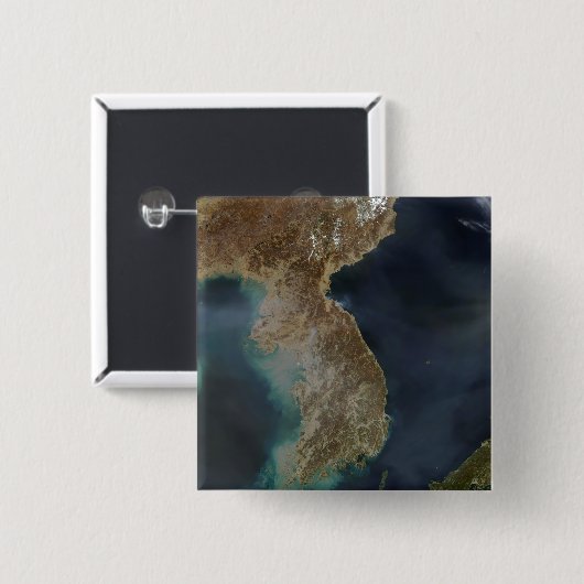 Korea Vierkante Button 5,1 Cm (Voorkant /achterkant)