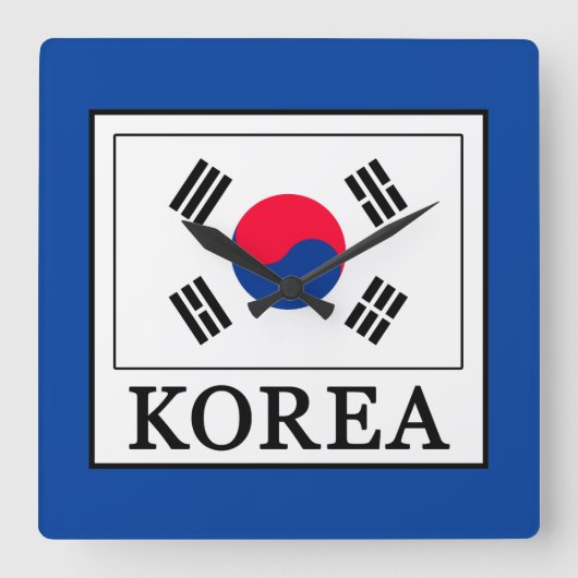 Korea Vierkante Klok (Voorkant)