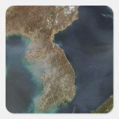 Korea Vierkante Sticker (Voorkant)