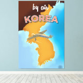Korea vintage reisposter print (Insitu (Houten vloer))