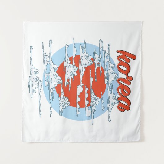 Korea Wandkleed (Voorkant (horizontaal))