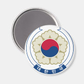 korea zuid - embleem magneet (Voorkant / Achterkant)