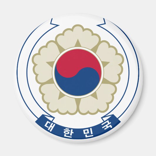 korea zuid - embleem magneet (Voorkant)