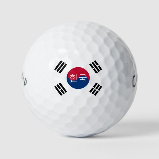 korea zuid golfballen (Voorkant)