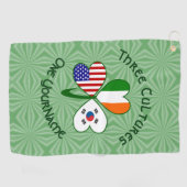 Korea (Zuid-Ierland) Verenigde Staten - vlaggen Sh Golfhanddoek (Horizontaal)