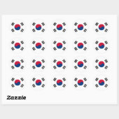 korea zuid ronde sticker (Vel)