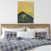 Koreaans Abstract trap voor droomgeel gebergte Canvas Afdruk (Insitu (Slaapkamer))