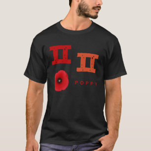 Koreaans alfabet Hangul Consonant Poppy T-shirt