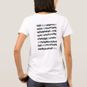 Koreaans alfabet T-shirts voor vrouwen (Achterkant)