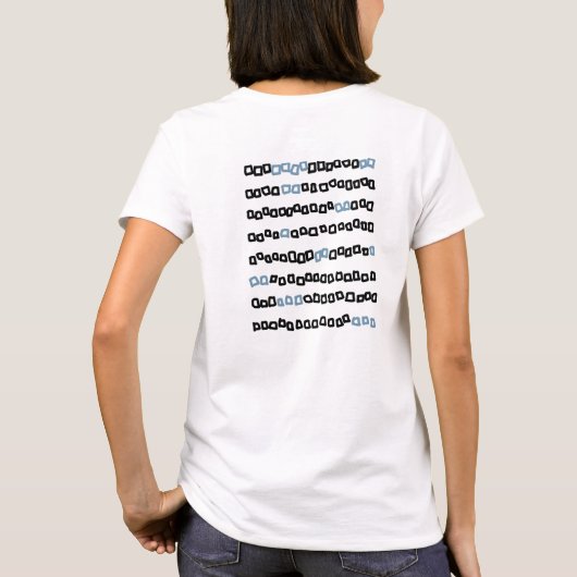 Koreaans alfabet T-shirts voor vrouwen (Achterkant)