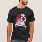 Koreaans-Amerikaans patriot Heart komt uit Zuid-Ko T-shirt (Voorkant)