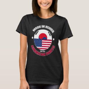 Koreaans Amerikaanse Onderdelen Afkomst Zuid-Korea T-shirt