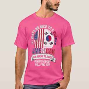Koreaans-Amerikaanse plekken waar Zuid-Korea T-shirt