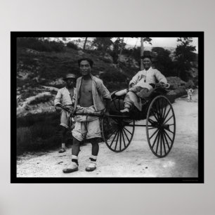 Koreaans Aristocrat Rickshaw 1910 Poster