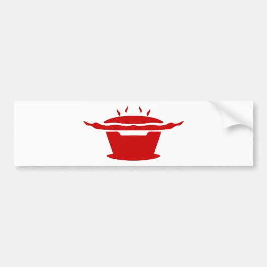 Koreaans BBQ (고기구이) Bord Bumpersticker (Voorkant)