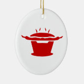 Koreaans BBQ (고기구이) bord Keramisch Ornament (Rechts)
