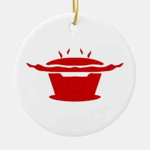 Koreaans BBQ (고기구이) bord Keramisch Ornament