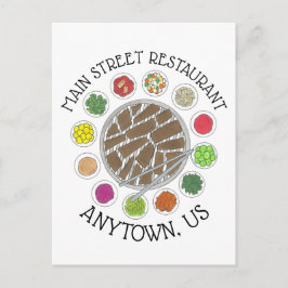 Koreaans BBQ Barbecue Barbeque Food Restaurant Briefkaart