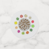 Koreaans BBQ Barbecue Roast Bulgogi Banchan Food Confetti (Kleine voorkant)