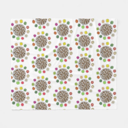 Koreaans BBQ Barbecue Roast Bulgogi Banchan Food Fleece Deken (Voorkant (Horizontaal))