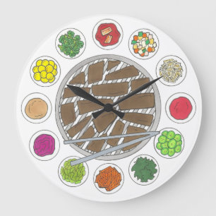 Koreaans BBQ Barbecue Roast Bulgogi Banchan Food Grote Klok