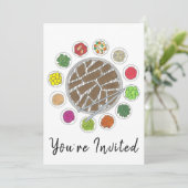 Koreaans BBQ Barbecue Roast Bulgogi Banchan Food Kaart (Staand voorkant)