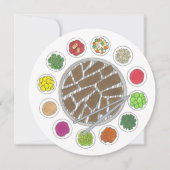 Koreaans BBQ Barbecue Roast Bulgogi Banchan Food Kaart (Voorkant)