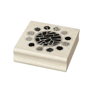 Koreaans BBQ Barbecue Roast Bulgogi Banchan Food Rubberstempel