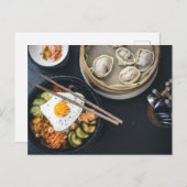 Koreaans Bibimbap Yam Yam Food Briefkaart (Voorkant / Achterkant)