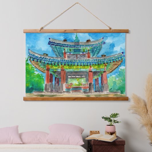 Koreaans boeddhisShrine Hangend Wandkleed (Slaapkamer)