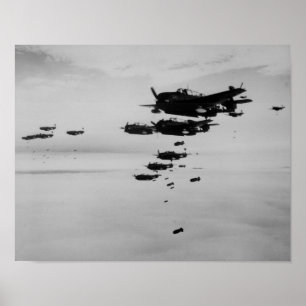 Koreaans Bombardement Poster