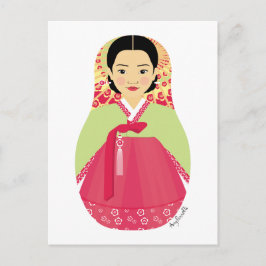 Koreaans Briefkaart Matryoshka