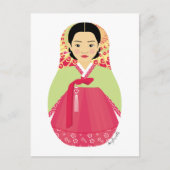 Koreaans Briefkaart Matryoshka (Voorkant)