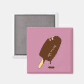 Koreaans chocolade-icecream magneet (Voorkant / Achterkant)