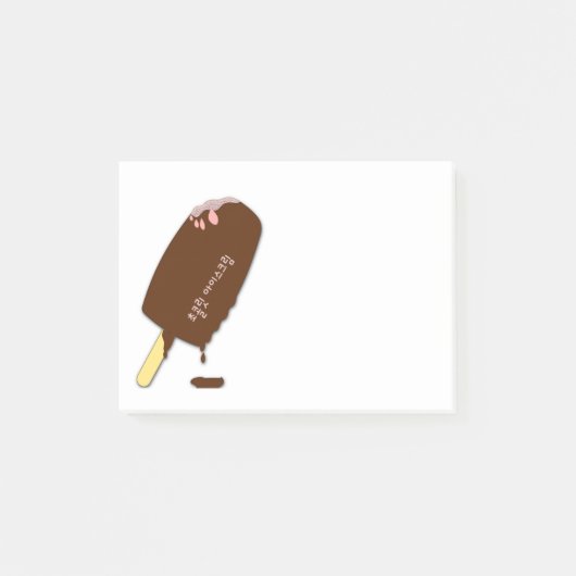 Koreaans chocolade-icecream post-it® notes (Voorkant)