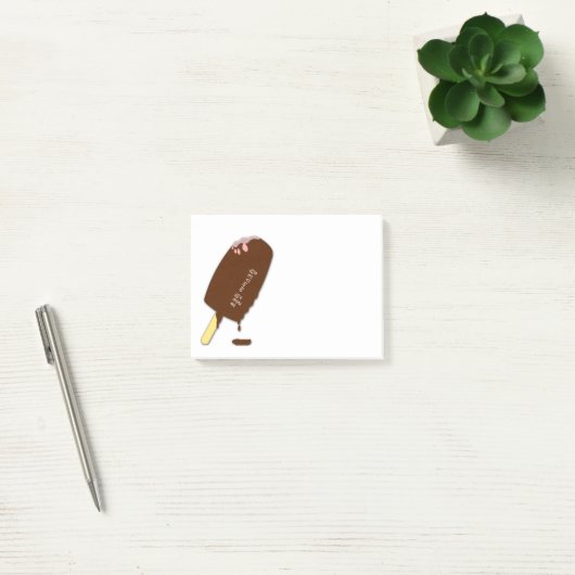 Koreaans chocolade-icecream post-it® notes (Kantoor)