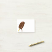 Koreaans chocolade-icecream post-it® notes (Op bureau)