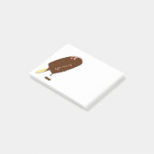 Koreaans chocolade-icecream post-it® notes (Schuin)