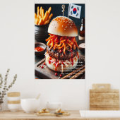 Koreaans Comfort: Bulgogi Indulgence 24x36 Poster (Keuken)