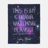 Koreaans drama Kijken Celestial Star Custom Fleece Deken (Voorkant)